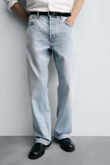 FLARED FIT JEANS - Light blue by Zara