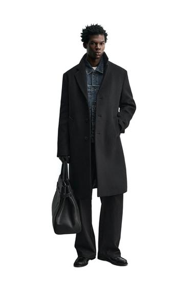 MANTECO® WOOL BLEND COAT - Black by Zara
