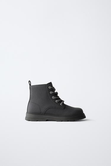 LACE-UP BOOTS - Black by Zara - Image 0