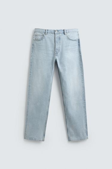 STRAIGHT-LEG JEANS - Light blue by Zara