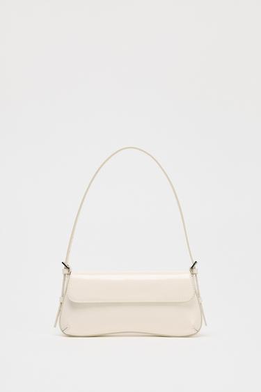 SHOULDER BAG WITH FLAP - white by Zara