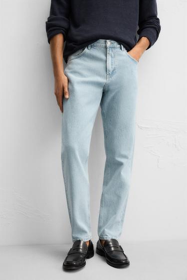 SLIM FIT JEANS - Mid-blue by Zara