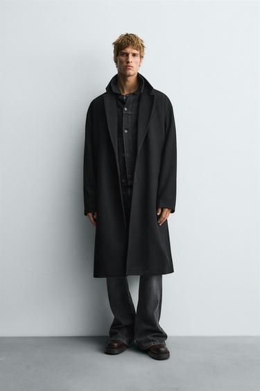 TEXTURED WATER-REPELLENT COAT - Black by Zara - Image 0