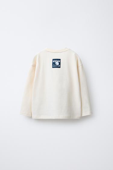 MOOMIN © FLOCKED PRINT T-SHIRT - Ecru by Zara
