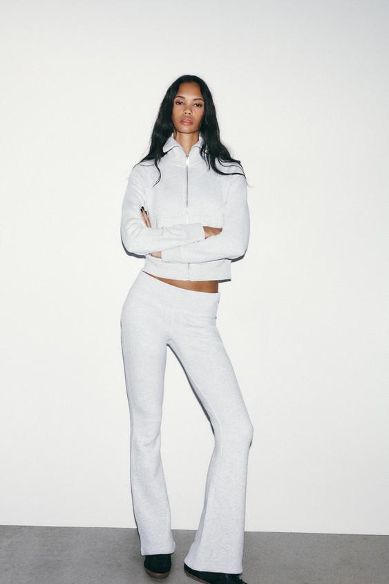 FLARE SWEATPANTS - Grey marl by Zara - Image 0