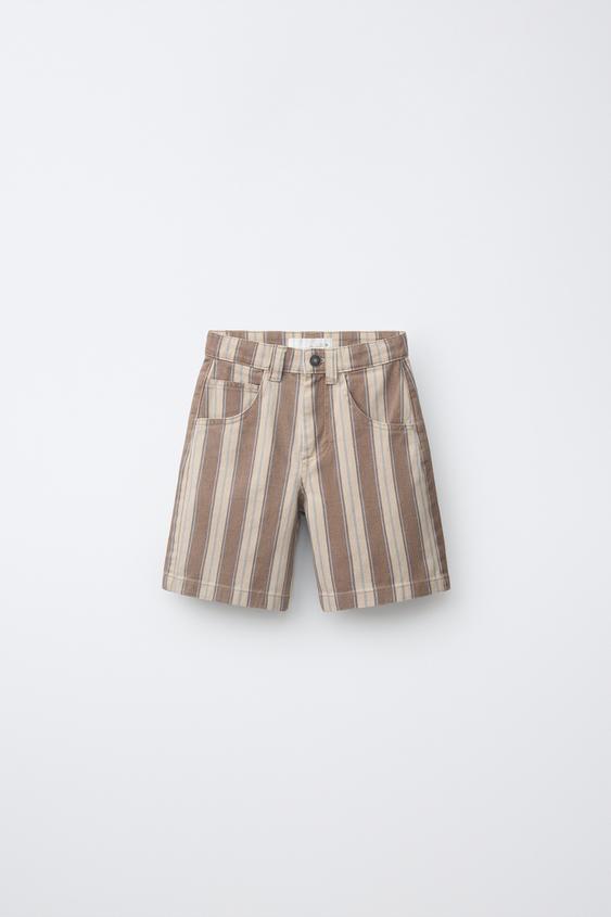 STRIPED BERMUDA SHORTS - striped by Zara - Image 0