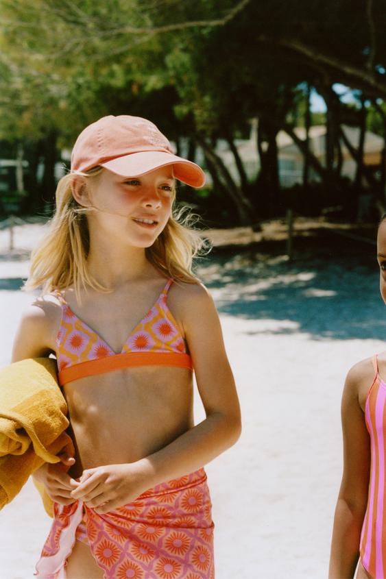 6-14 YEARS / SPARKLY SUN BIKINI - Orange by Zara - Image 0
