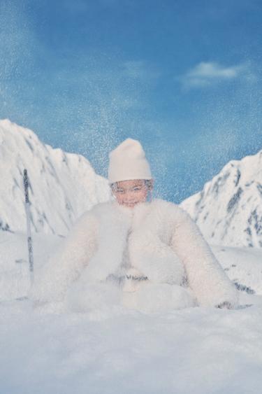 FAUX FUR JACKET - White by Zara