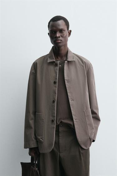 COTTON RELAXED FIT BLAZER - Earth by Zara