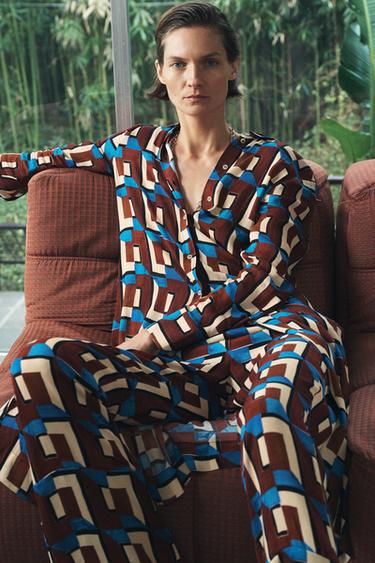 ZW COLLECTION PRINTED LONG SHIRT - Printed by Zara