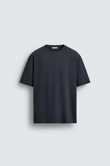 BASIC HEAVYWEIGHT T-SHIRT /03 - Blue by Zara