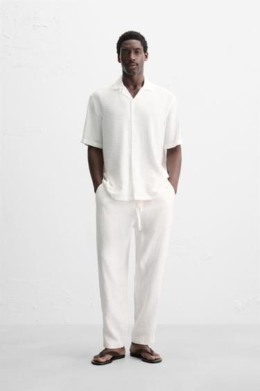 RELAXED FIT FLOWING SHIRT - White by Zara - Image 0