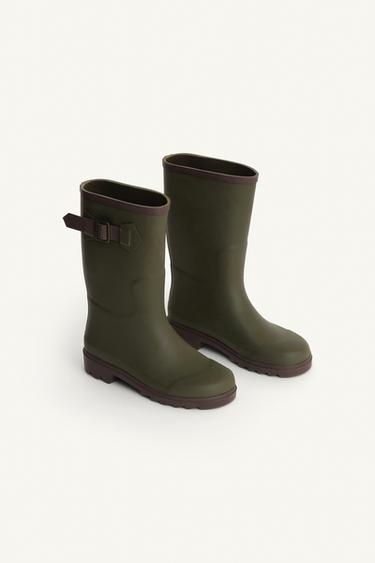 LIMITED EDITION WELLIES - Green by Zara