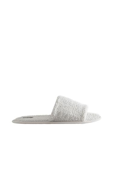 OPEN TERRY BATHROOM SLIPPERS - Grey by Zara