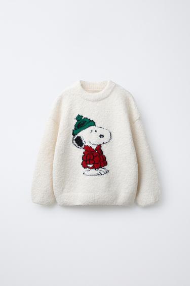 SNOOPY PEANUTS™ KNIT JUMPER - Ecru by Zara