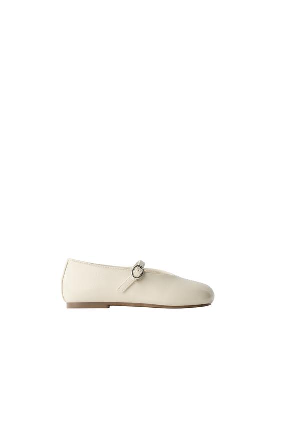 CLASSIC BALLET FLATS - Ecru White by Zara - Image 0