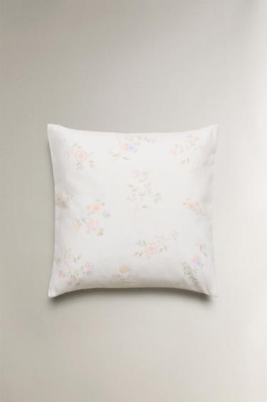 FLORAL PRINT CUSHION COVER - Green by Zara - Image 0