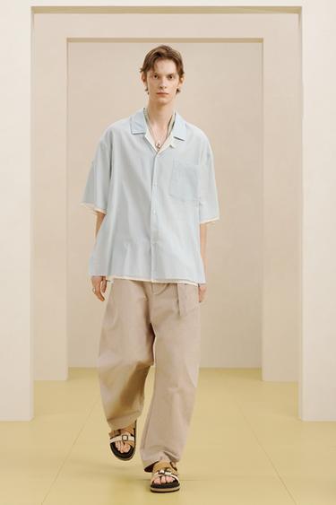 DBL LYR SHRT - Light blue by Zara