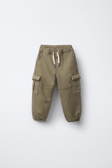 CARGO JOGGING TROUSERS - Khaki by Zara