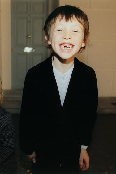 VELVET SUIT BLAZER - Navy blue by Zara