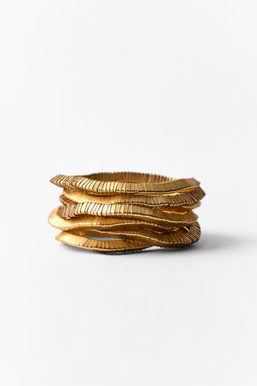 PACK OF ELASTIC BRACELETS - Golden by Zara