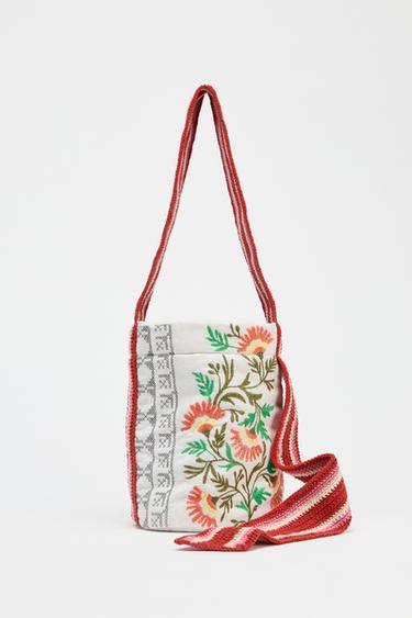 FANTASY FABRIC MINI BUCKET BAG - Multicoloured by Zara