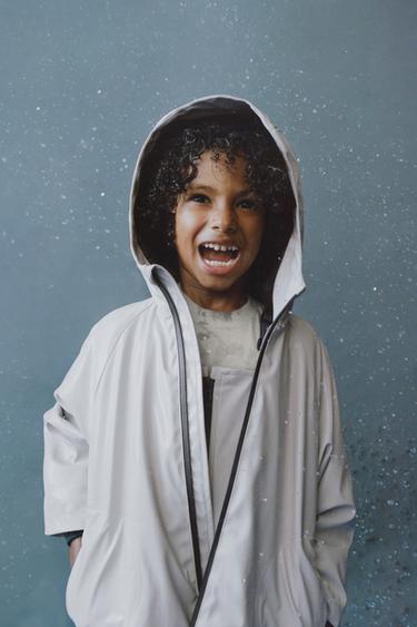 RUBBERISED WATER-RESISTANT RAINCOAT - Ice by Zara