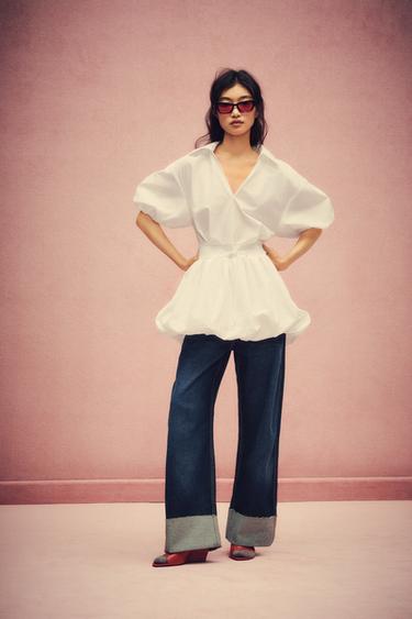 POPLIN MINI DRESS - White by Zara