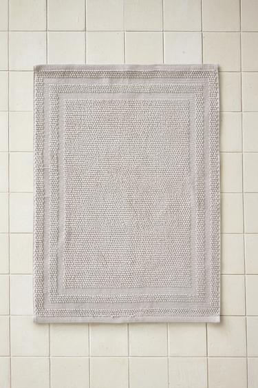 COTTON BATH MAT - Light grey by Zara