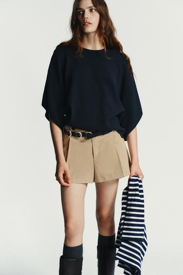 BASIC KNIT JUMPER - Navy blue by Zara