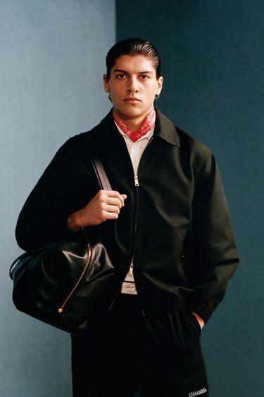 WILLY CHAVARRIA X ZARA TEXTURED BOMBER JACKET - Black by Zara