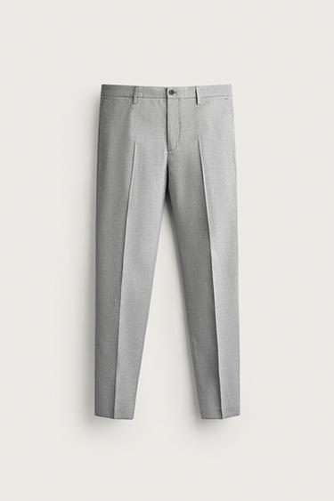 COMFORT SUIT TROUSERS - Grey by Zara