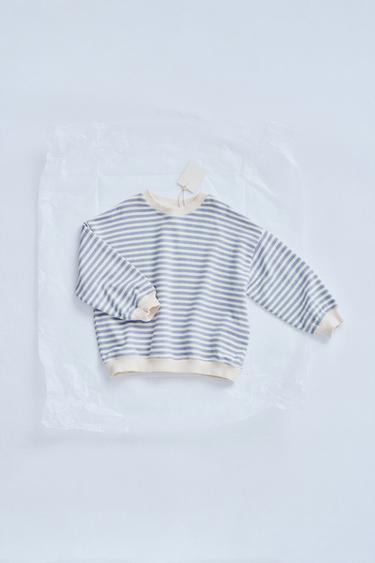 ZARA TIMELESS - STRIPED SWEATSHIRT - Blue by Zara - Image 0