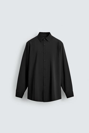 SLIM FIT SHIRT - Black by Zara