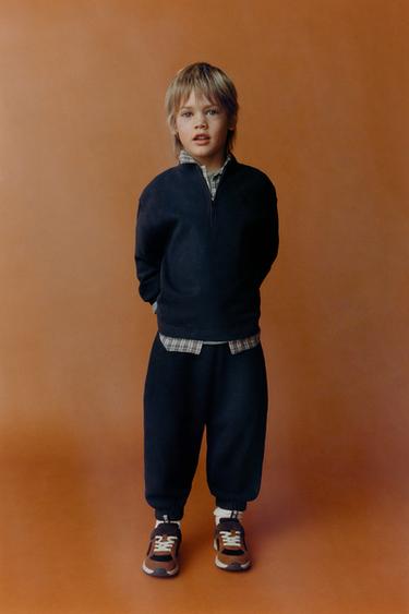 PLAIN SWEATSHIRT AND JOGGER SET - Blue by Zara