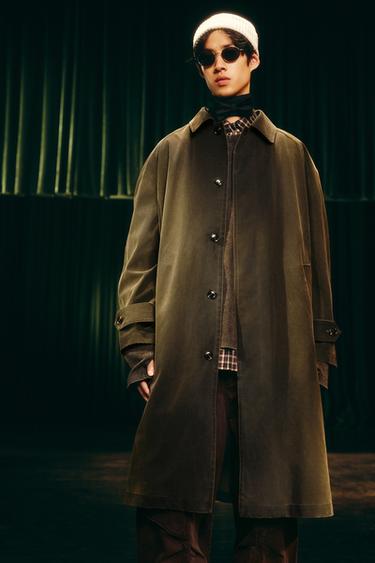 COAT WITH DETACHABLE WAISTCOAT - Brown by Zara