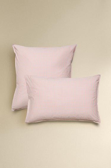 KIDS' GINGHAM COTTON PILLOWCASE - Multicoloured by Zara