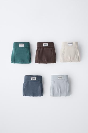 AGES 2-6 / PACK OF FIVE LABELLED BOXER SHORTS - Multicoloured by Zara