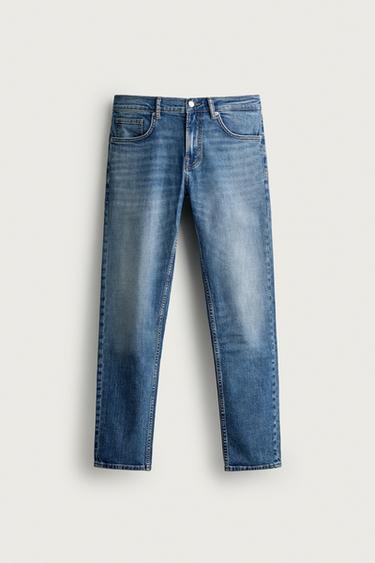 BASIC SLIM FIT JEANS - Blue by Zara