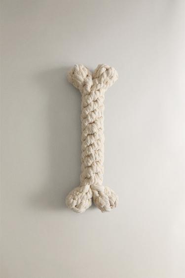 WOVEN BONE PET TOY - Ecru by Zara - Image 0