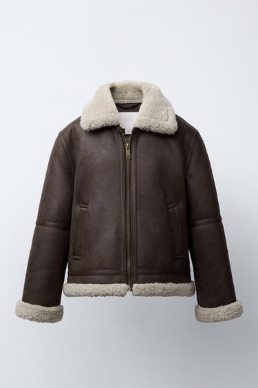 DOUBLE-FACED JACKET - Brown by Zara