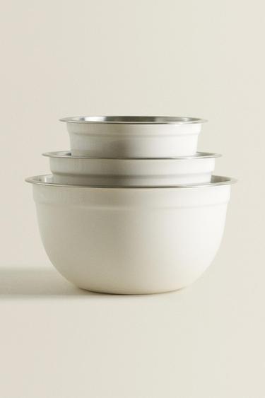 STACKABLE KITCHEN MIXING BOWL - Cream by Zara