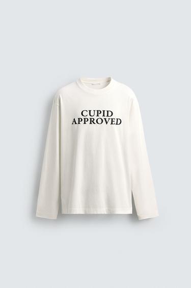 CUPID SLOGAN T-SHIRT - White by Zara