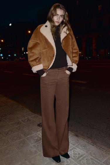 REVERSIBLE DOUBLE-FACED JACKET - camel by Zara