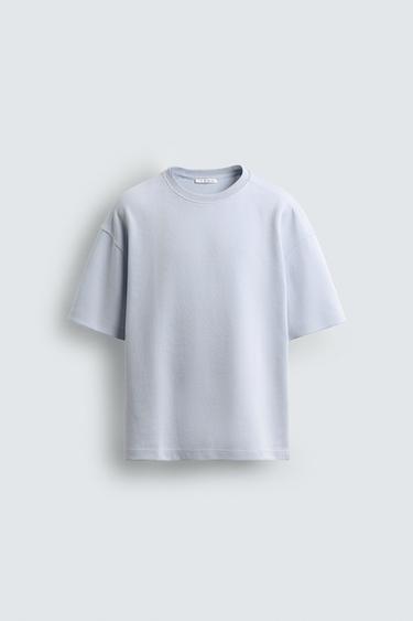 RELAXED FIT INTERLOCK SWEATSHIRT - Sky blue by Zara