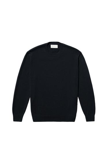 COTTON-HEMP SWEATER - Dark navy by Zara