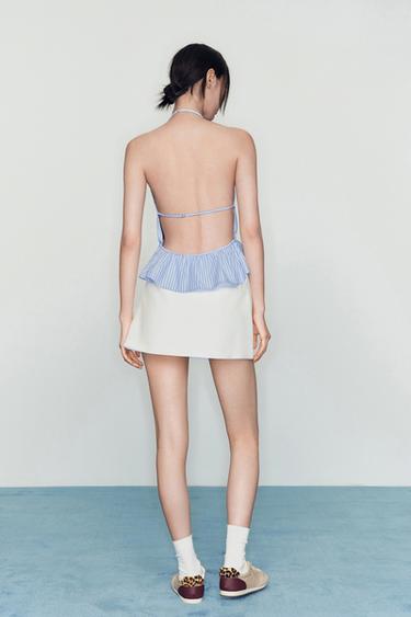 SKORT WITH BELT - White by Zara