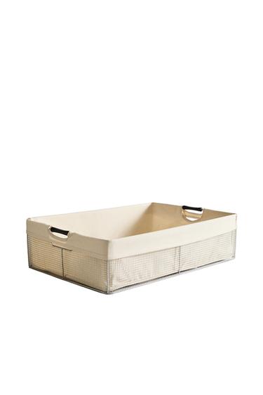 METAL LAUNDRY BASKET - Light grey by Zara