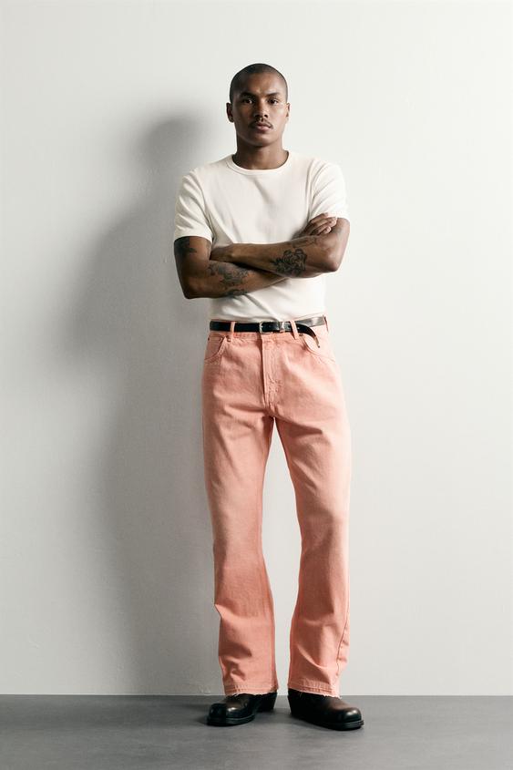 FLARE FIT JEANS - Pink by Zara - Image 0