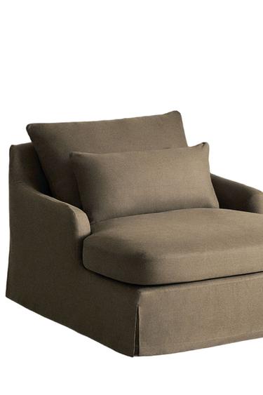LOVESEAT 01 LINEN COVER - Grey by Zara